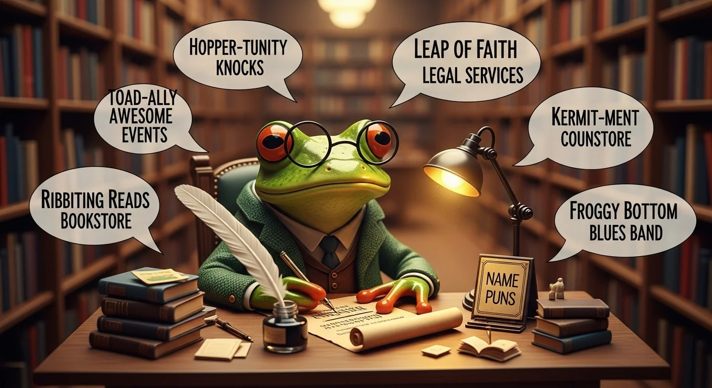 Clever Frog Name Puns That Hit Just Right