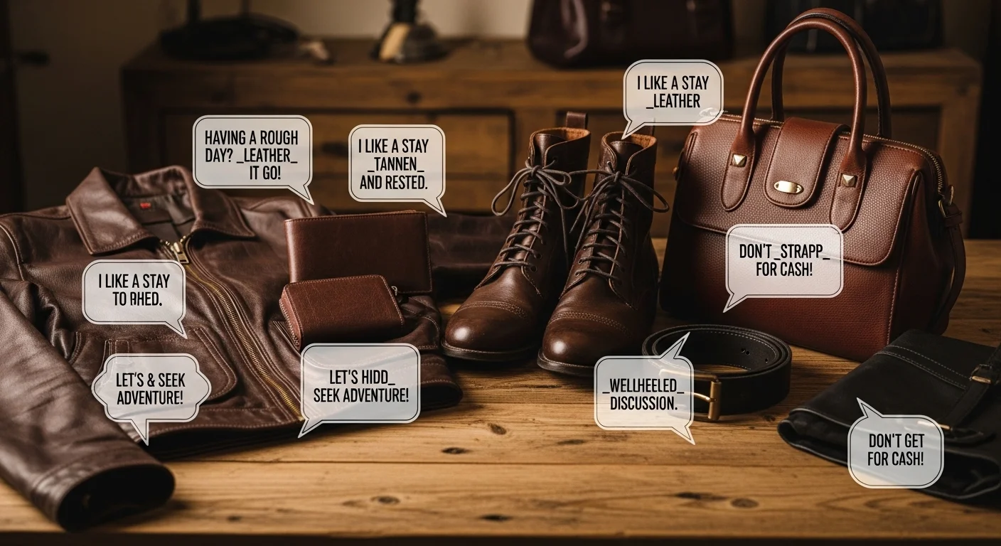 Clever Leather Puns That Hit Just Right