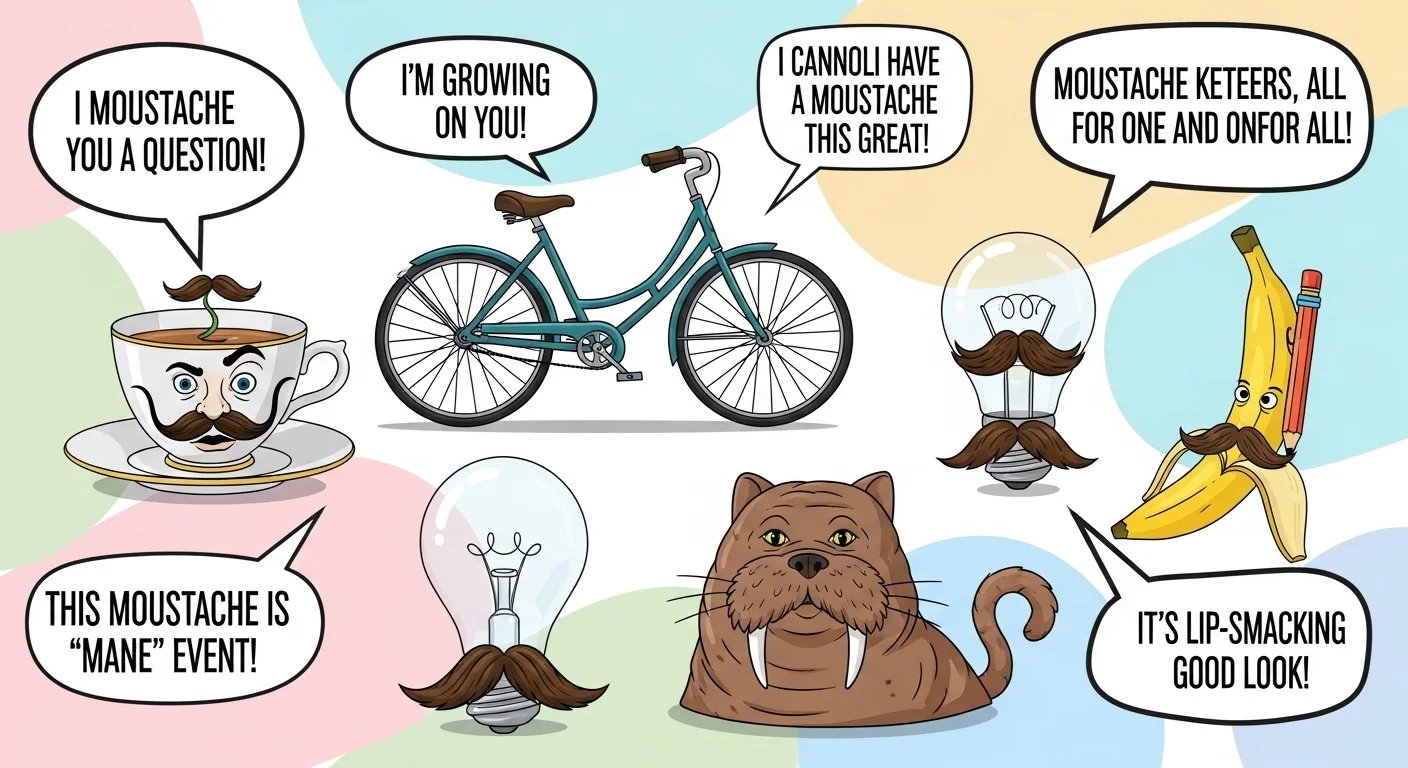 Clever Moustache Puns That Hit Just Right