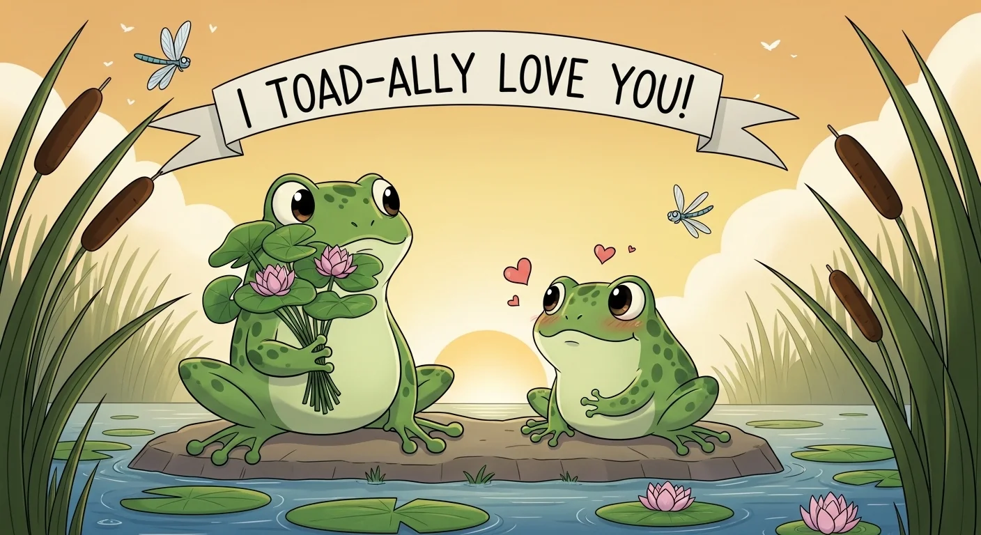 Cute Frog Love Puns to Make Hearts Hop