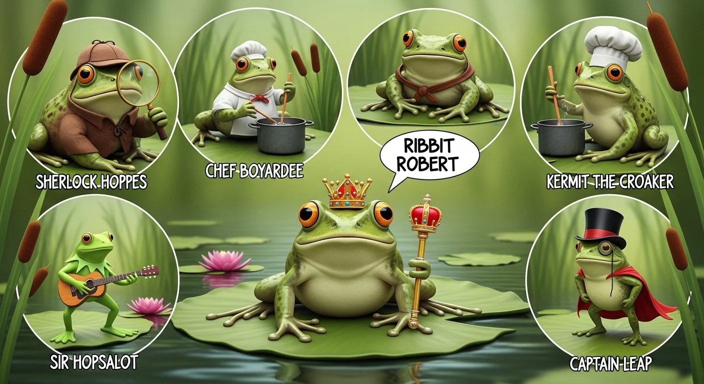 Editor’s Favorite 7 Frog Name Puns