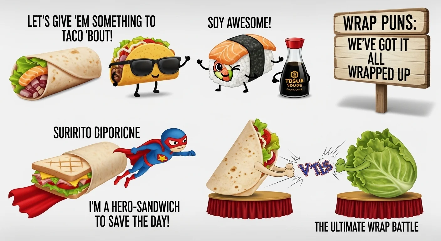 Editor’s Favorite 7 Wrap Puns