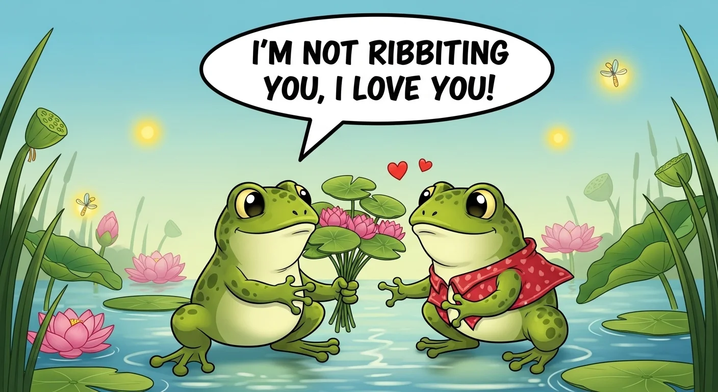 Valentine’s Day Frog Love Puns
