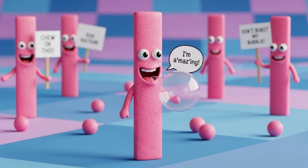 bubble gum puns