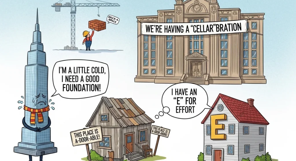 building puns