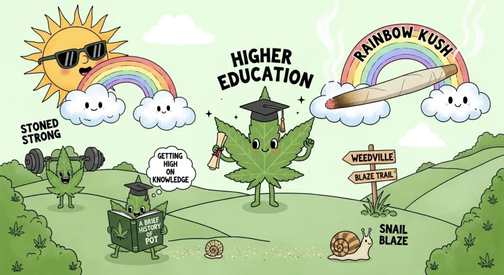 cannabis puns