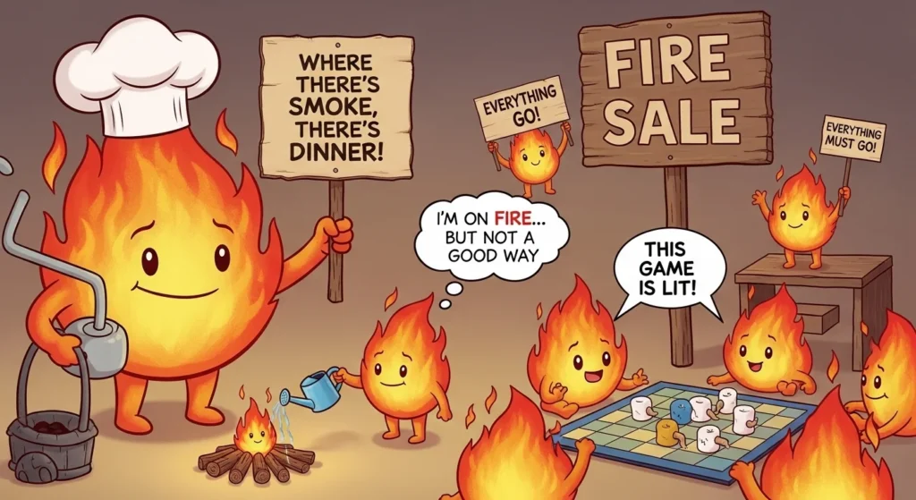 fire puns