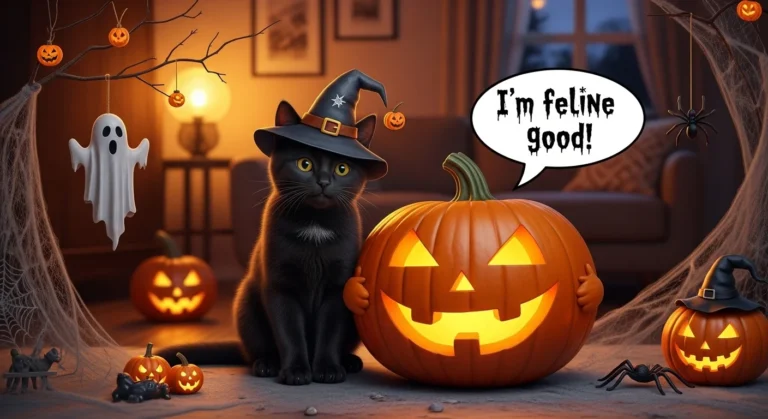 halloween cat puns