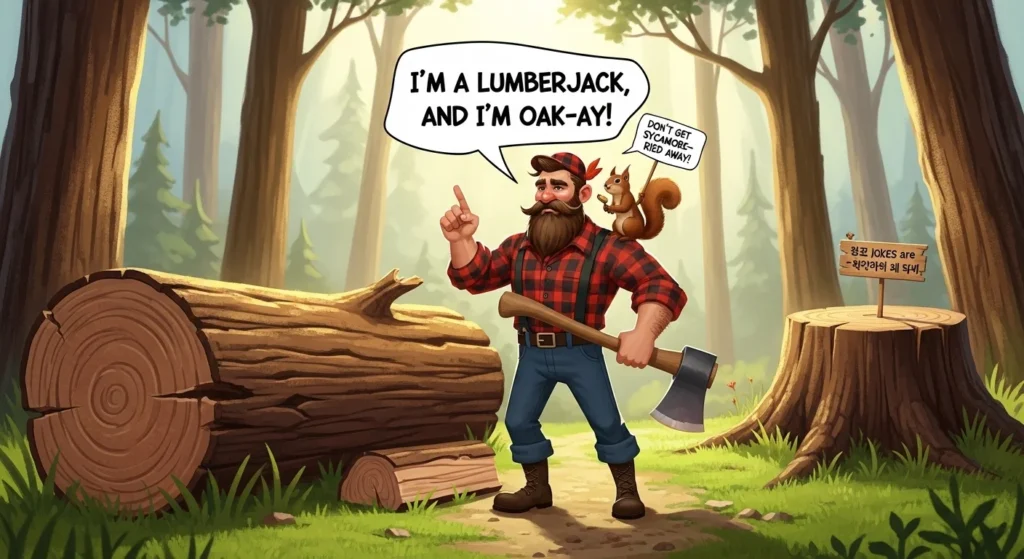 lumberjack puns