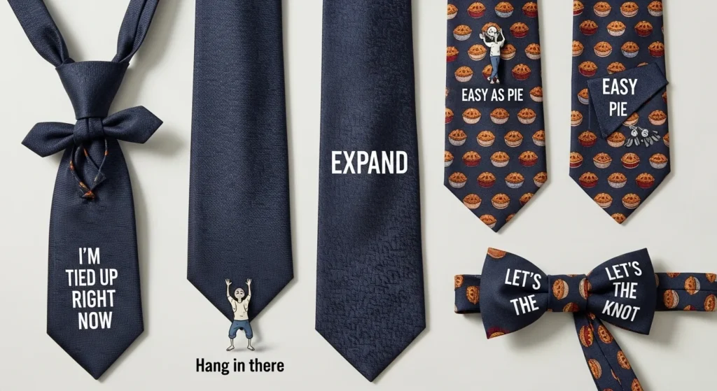 tie puns