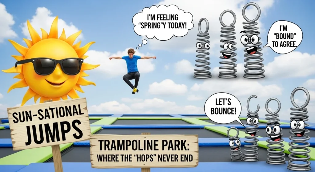 trampoline puns