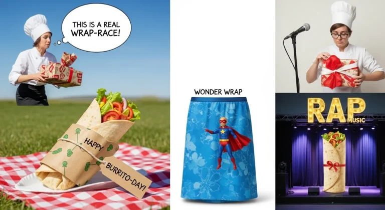 220+ Funny Wrap Puns & Jokes That Will Roll You Over 🌯😂
