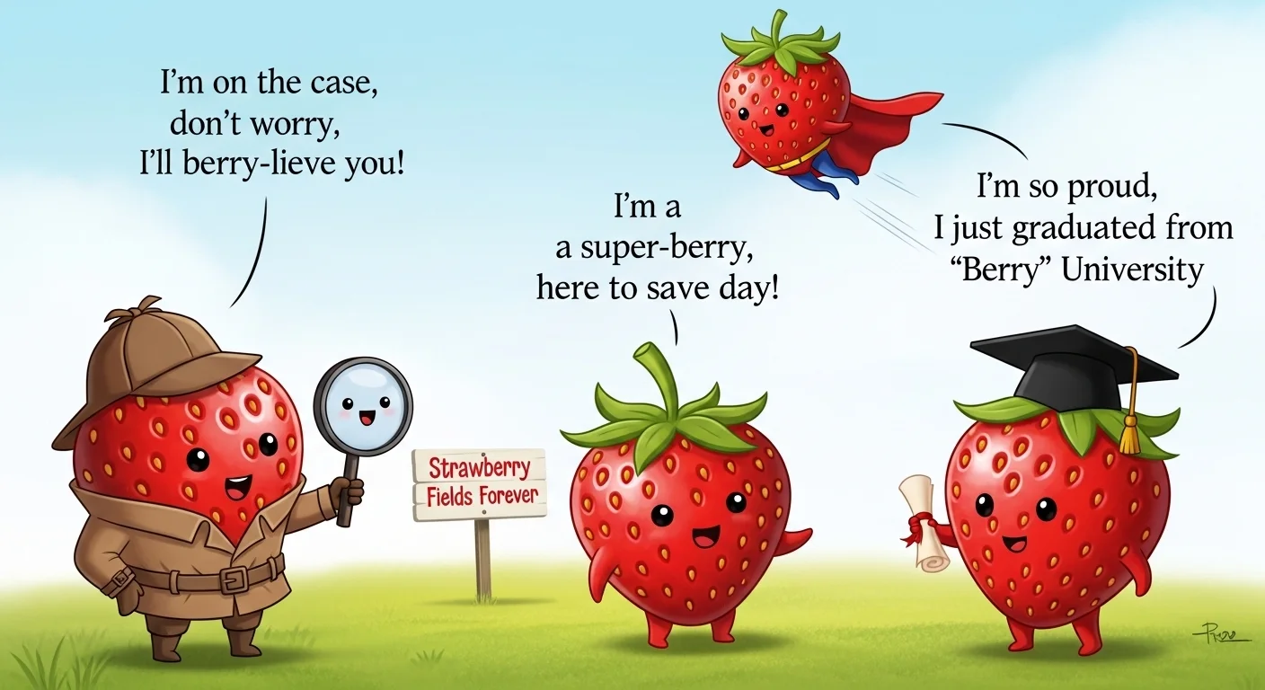 Clever Strawberry Puns That Hit Just Right